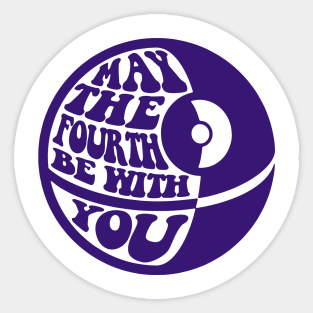 May the 4th - groovy tie dye Sticker